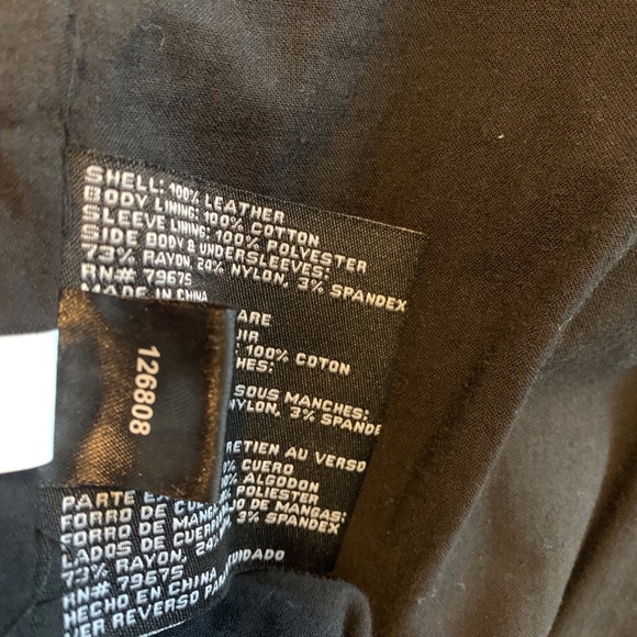 Michel Kors Leather Mixed Media Motorcycle Jacket NWOT - Picture 5 of 16